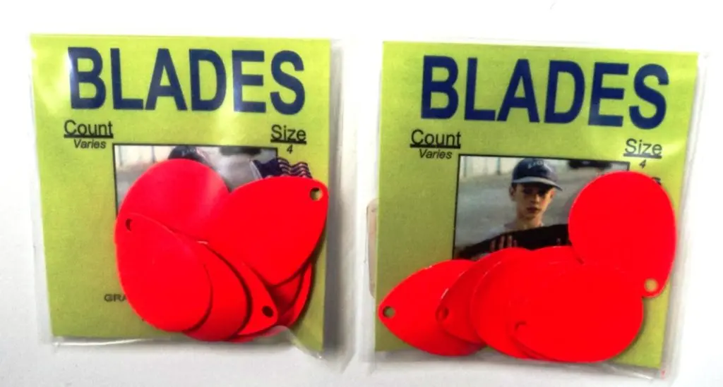 Orange Colorado blades spinnerbait