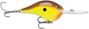 Rapala DT6: Chartreuse / Brown 